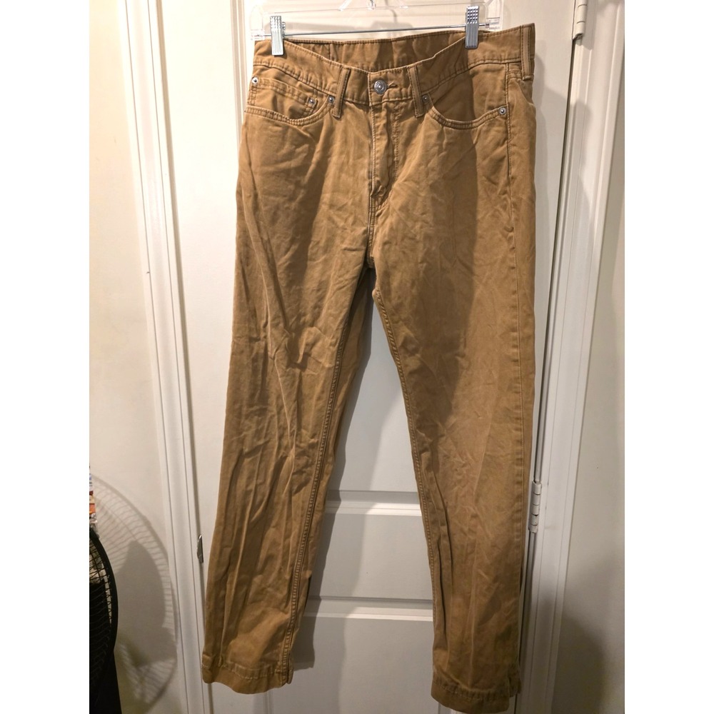 Levi Strauss Men's 514 Tan Khaki Jeans SZ 34/34